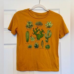 Mustard Yellow Cacti Graphic Tee